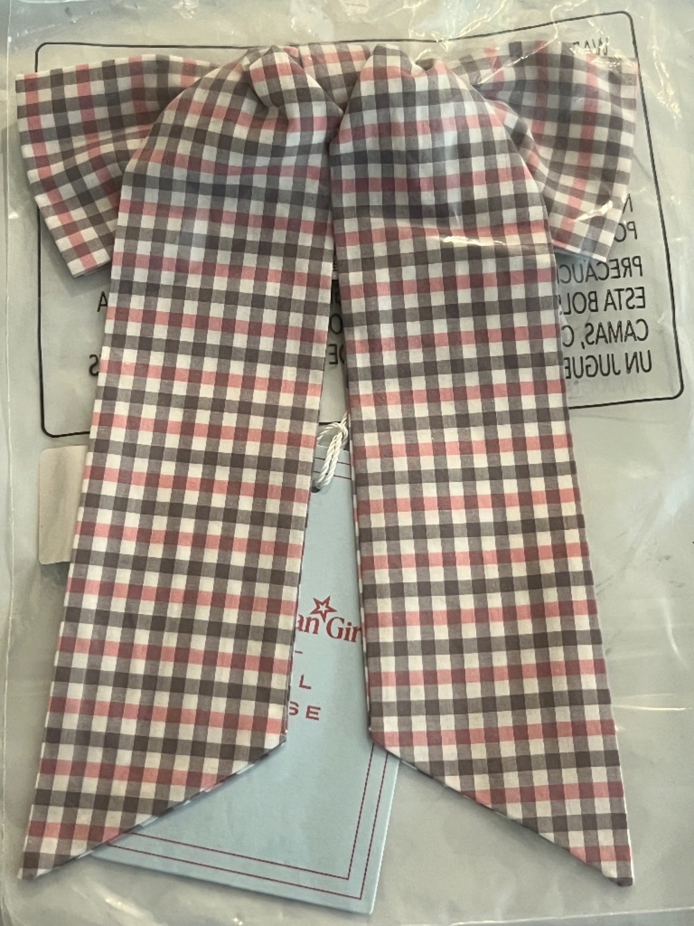 The American Girl® x Hill House Home Belle Bow Samantha Plaid